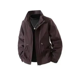 키체샵 남성 야상사파리 빈티지 재킷 가을 야상 캐주얼 스탠드카라 바람막이 트렌드 코트 HO3