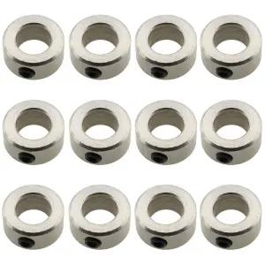 리드 스크류 잠금 LUORNG 12pcs 스테인리스 스틸 T8 8mm 보어 링 칼라 M4x4mm 앨런 고정 나사 3D 프린터