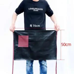 방유 가죽앞치마 설거지 순방수 작업복 주방식당 성인 반절반신 앞치마 심
