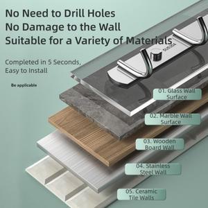 라포식 스틸 색상 행거 욕실용 옷걸이 정리 선반 수납 벽걸이 주방 액세서리