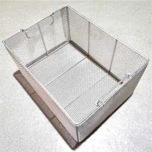 사각 304스텐 채반 소쿠리 튀김 식당 바스켓 4mm 20x15x10cm 거름망