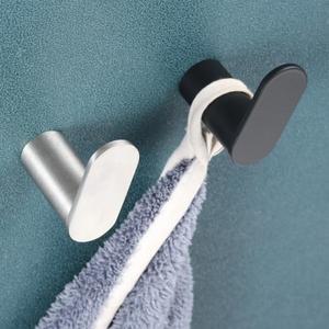 라포식 스테인리스 스틸 벽걸이 로브 후크 욕실 수건 주방 행어 모자 코트 키홀더 홈 데코 나사  1PC