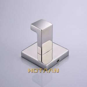 라포식 SUS 304 스테인레스 스틸 벽 마운트 스퀘어 로브 후크  디럭스 미러 광택 수건 걸이 가운 코트 모자