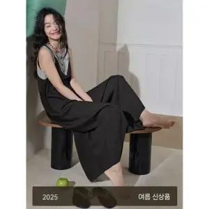 점프수트 민소매 와이드팬츠 와이드 수트 루즈핏