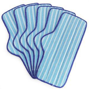 플린타 6팩의 프리미엄 극세사 패드, 듀프레이 깔끔한 스팀 클리너와 호환, 내구성, 재사용 가능, 세탁기 세탁 가능