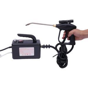 러스티비움 고압 스팀 클리너, 1600W 110V 상용 클리너 기계 360 만능 청소 휴대용 가정용 도구, 블랙