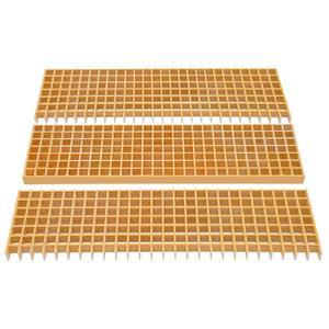 3 PCS 유리 배수 격자, 39''x10.6''x1.5'' 격자 커버, 각각 1,102.31파운드의 적재 용량을 갖춘 산업용 바닥 세차용 실외 그린벨트 커버