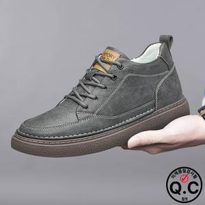 두꺼운 밑창이있는 흰색 운동화 남성 야외 신발 높이 증가 6/8 Cm 정장 럭셔리 옥스포드