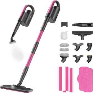 벽 그라우트 단단한 바닥 타일을 위한 탈착식 핸드헬드 스티머를 갖춘 Schenley 19-in-1 스팀 걸레 듀얼