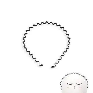 철제 머리띠 꼬불이 헤어악세사리 머리띠 물결머리