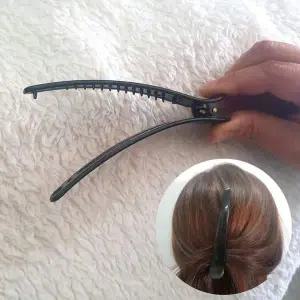 [콩심팥심]머리핀 집게핀 왕 대왕집게핀 블랙