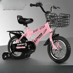 6살자전거 네발자전거 14인치 블루 핑크 네발 레드 일반모델