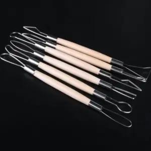 점토 스크래퍼 찰흙 도구 6종 세트 (WFKAQCT)