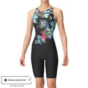 아레나 여자 선수용 5부 반전신 수영복 F160242 경기용