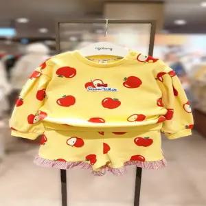 [디즈니] 백설공주 사과나염 반바지 상하 세트 (79T123051)