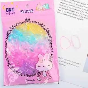 [골드스마일]다용도머리끈 대용량 데일리 반투명 여성 심플끈