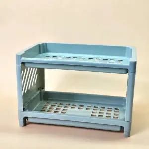 [하프클럽/]미니 책상 선반 2단 수납 테이블 리빙 정리함 공간 활용 적재형