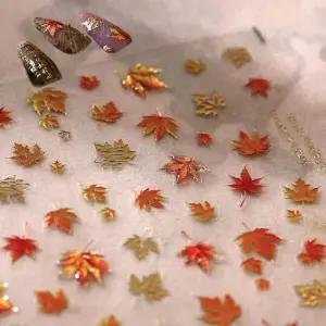 네일아트 쓸쓸한 가을 단풍 무광 유광 엠보스티커 2종 (WFKAH6V)