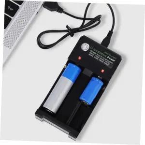 충전 bns kc인증 보호형 18650 리튬이온 배터리 건전지 충전기 2구