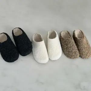 여성 털 슬리퍼 덤블 겨울 방한화 심플 퍼 안감 슬리퍼