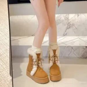 [제이시]제이시 여성방한부츠 포근한 4cm 겨울 털 신발 B136