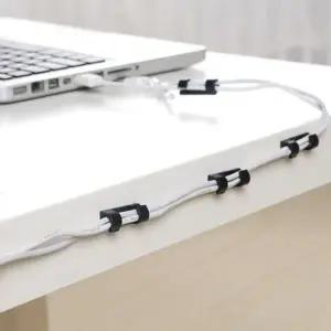 케이블 전선 배선 충전기 정리 고정 후크 20p 랜덤발송 (WFKAF28)