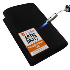 마티스 용접 담요 방화 40x40 인치 탄소 펠트 납땜 매트 및 패드, 5mm 난연성 원단, 브레이징용 열 차폐, 자동차 수리, 그릴 스모커, HVAC 배관, 블랙