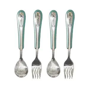 릴팡 유아 스텐 스푼 포크 세트 신학기 선물 X2개