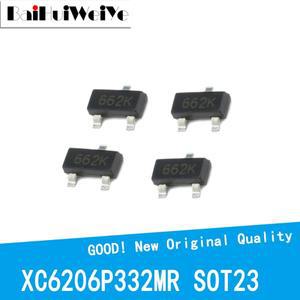 50개/몫 XC6206P332MR SOT-23 SMD 662K 3.3V/0.5A 포지티브 고정 LDO 전압 신규 및   보유