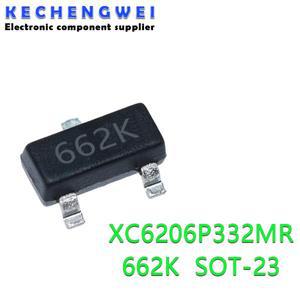 50-100PCS XC6206P332MR SOT-23 SOT SMD(662K) 3.3V/0.5A 신규 및  IC 칩셋