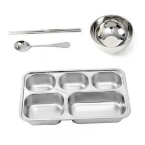 온키친 스텐베이직 식판 풀세트 배식판 중 숟가락 포함