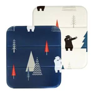 접이식 곰돌이 양면 매트 1P 주방 현관 쿠션 발매트 mJT8+7XRi