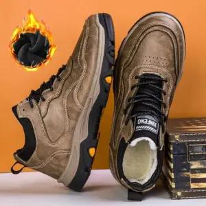 [프로셀러] 남성 겨울 방한화 기모 캐주얼 트레킹 운동화