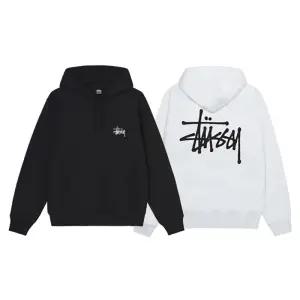 스투시 베이직 기모 후드티