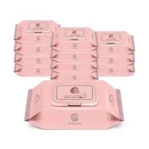 앙블랑 세이프 인디핑크 20매 휴대용 캡형 12팩 아기물티슈