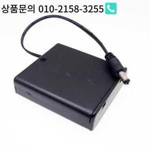 스위치가  AA 배터리 보관 박스 2.1*5.5 DC 플러그 4 * 거치대 10 개/로트 슬롯