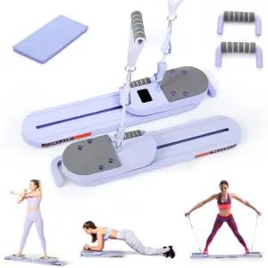 필라테스 리포머 세트 보드 홈 운동기구가 있는 분리형 Ab 트레이너 머신 다기능 푸시업 코어 강화기