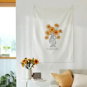 모던하우스 그라피크 썬플라워 패널 커튼 90x120