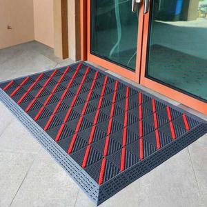 먼지털이 매트 발판 바닥 pvc 블루 빨배 신발 흙차단 60x90cm 흙털이 출입문 털이