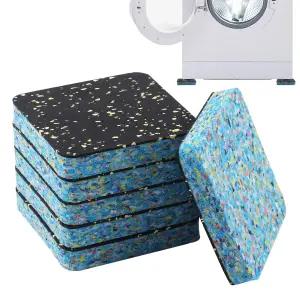 세탁기 건조기 트레드밀 압축기 가구용 6Pcs 방진 패드 4 x4 고밀도 고무 충격 흡수 미끄럼 방지 보호 매트