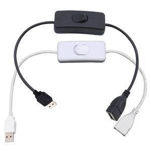 USB 스위치 연장 케이블 LED 스트립용 온/오프 전원 있는 데이터 전송 어댑터 장치