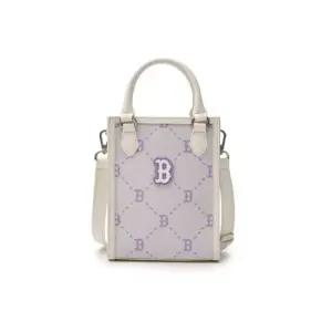 MLB토트백 JQT 7ACRMD35N-43IVS 다이아 모노그램 미니 토트백 보스턴 레드삭스