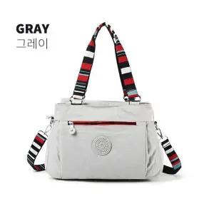 숄더백 크로스백 여행 보조 칼라 스트랩 가방 그레이