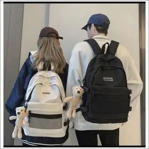 [하프클럽/]멀티포켓 캐주얼 백팩 학생 데일리 책가방