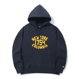 60'S VINTAGE 1754 LOGO BOUCLE FLEECE HOODIE 크라운네이비