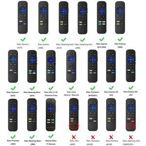 TCL Roku TV 스트리밍 스틱 3600R 3800/3900 음성 리모컨 실리콘 커버 충격 방지 미끄럼 케이스