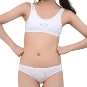 주니어 브라팬티 세트 부드러운 고급 면원단 WFIPU6E