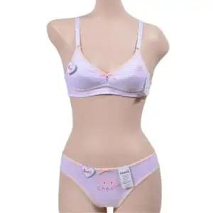 귀여운느낌 주니어 AA컵브라 삼각팬티세트 WFIPU6O