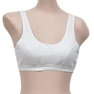 귀여운도트 편안한 주니어 AA컵 스포츠브라 WFIPU9Q