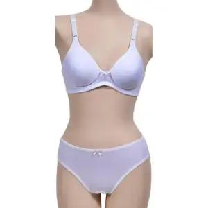 깔끔한 3단계 주니어 화이트 브라팬티세트 WFIPU6R